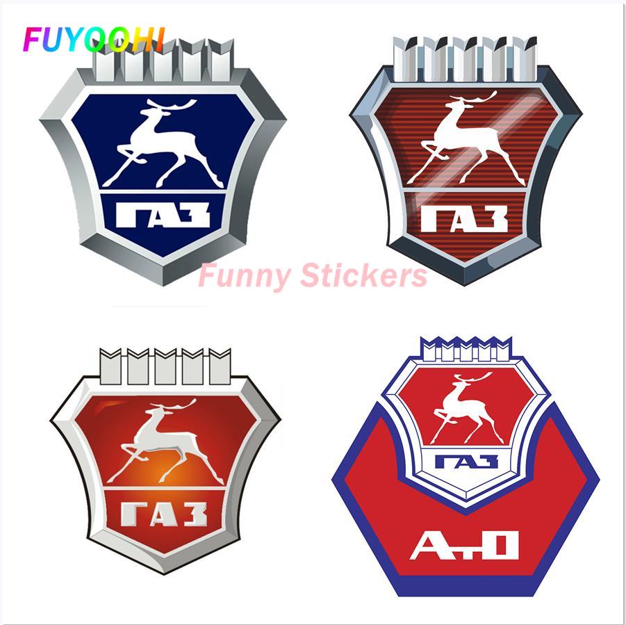 Laptop Accessories Logo - FUYOOHI Speelstickers Persoonlijkheid PVC-sticker voor GAZ