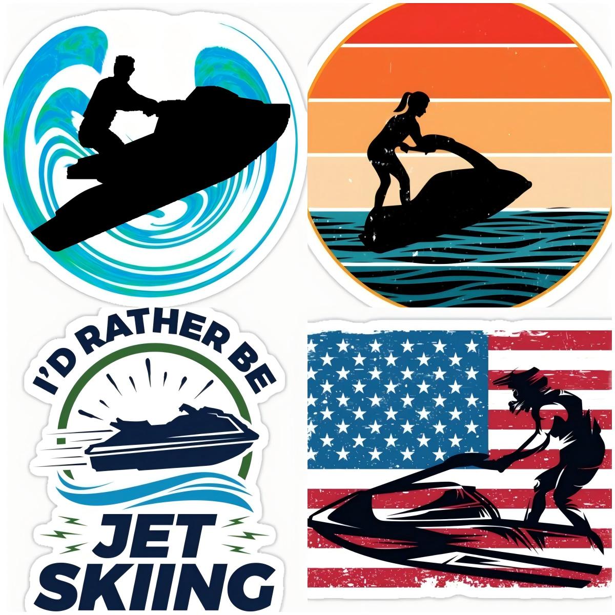 Laptop Accessories Logo - Persoonlijkheid Logo Jet Ski Stickers Waterdichte