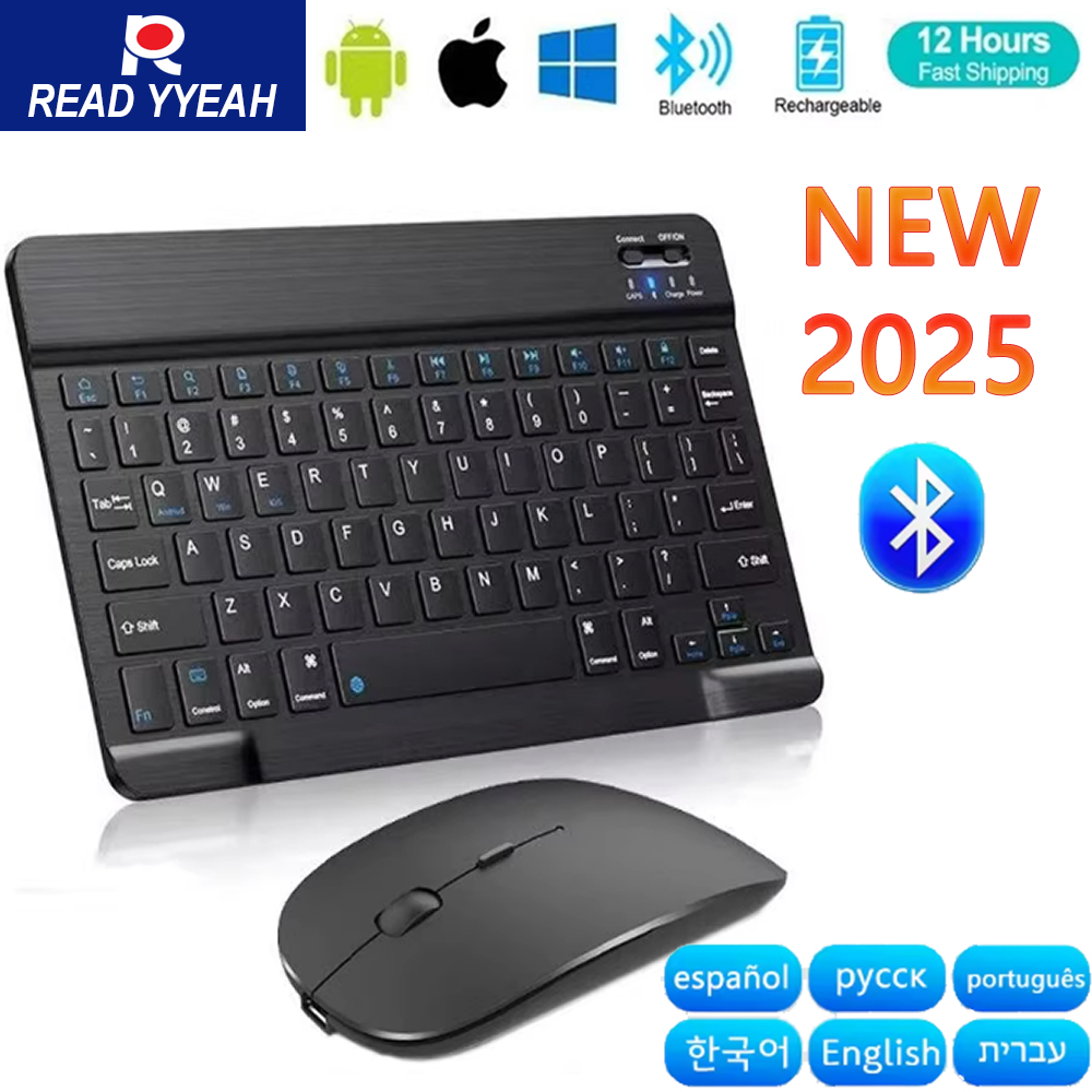 Mini Wireless Mouse - Nieuwe 2025 Bluetooth draadloze toetsenbordmuis voor