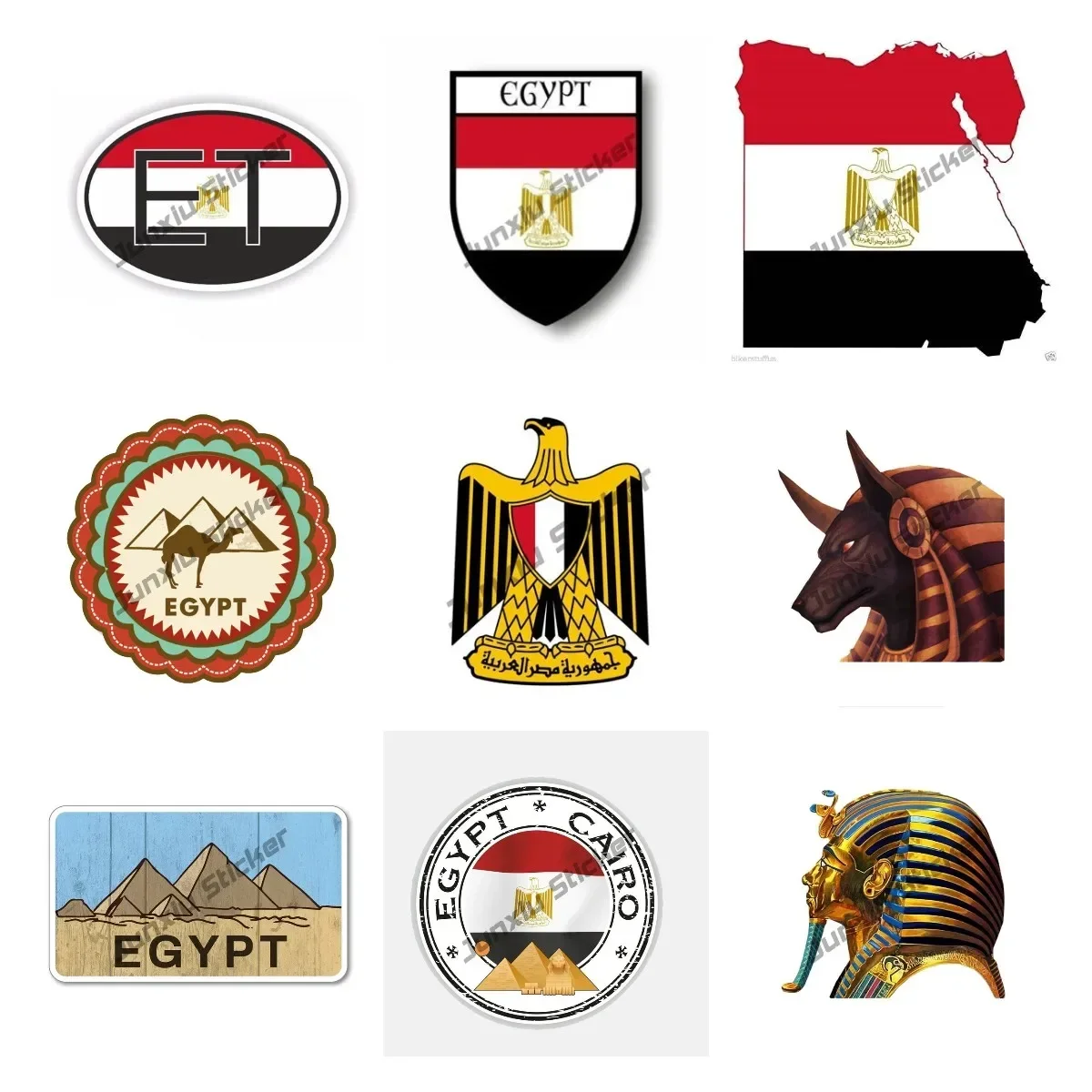 Laptop Accessories Egypt - Egypte vlag sticker sticker Egypte reizen