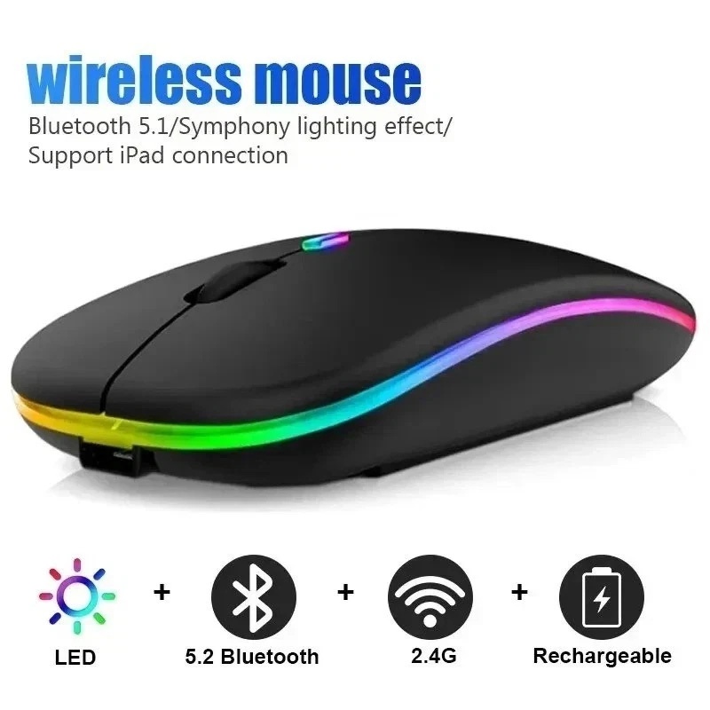 Mini Wireless Mouse - Draadloze muis Bluetooth Dual Mode Comfort