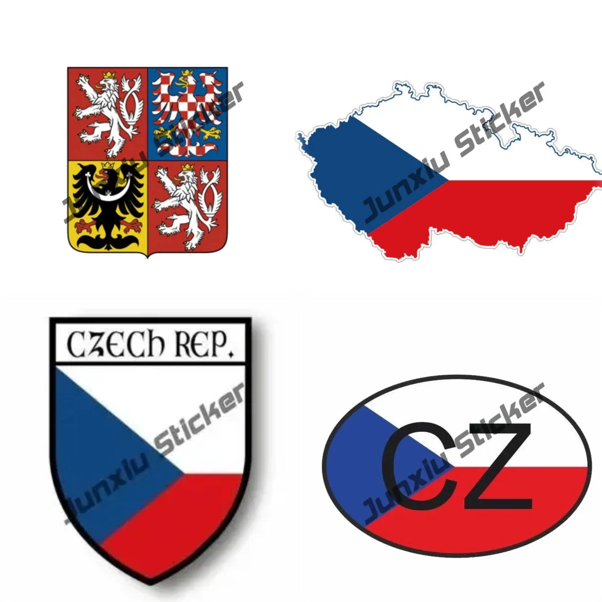 Laptop Accessories Logo - Tsjechische stijl kleur grafische vinyl sticker