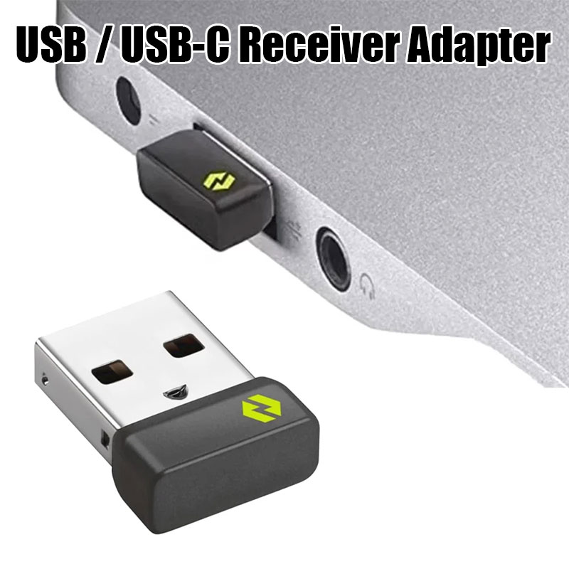 Mini Wireless Mouse - Draadloze USB/USB-C-ontvangeradapter Geschikt voor Logi Bolt