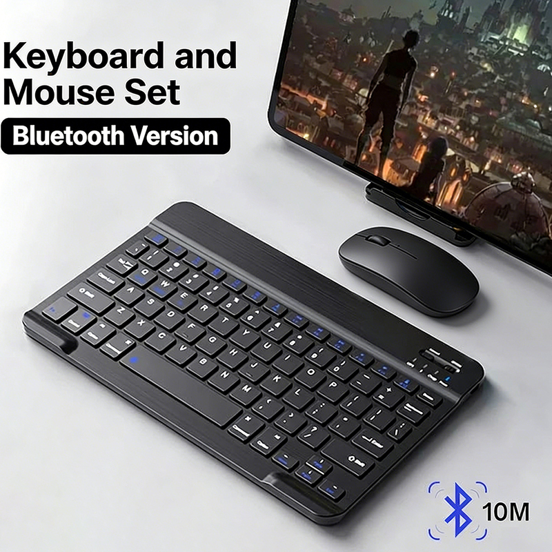 Mini Wireless Mouse - JP-Bluetooth-toetsenbord en muis voor iPad Xiaomi
