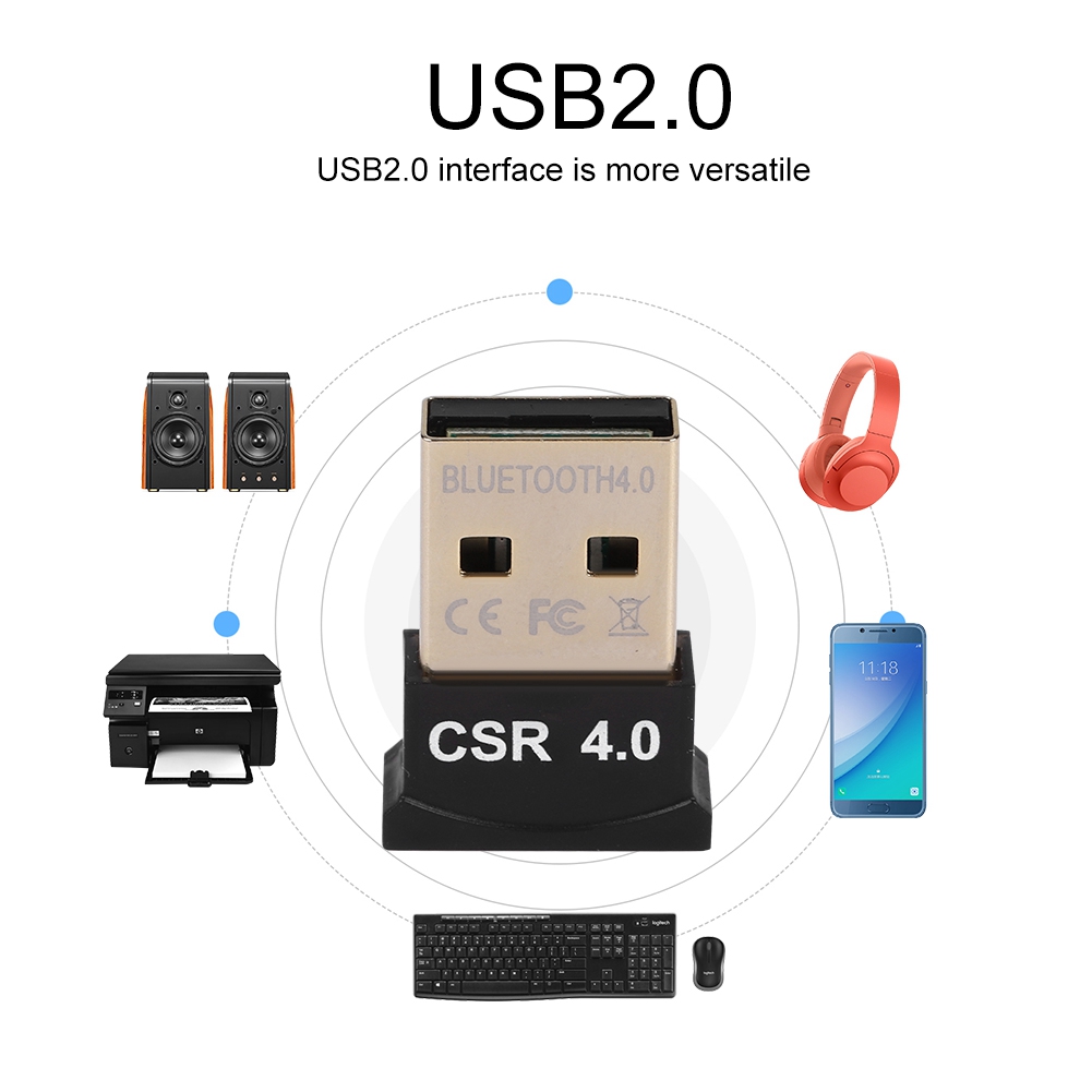 Mini Wireless Mouse - Bluetooth Adapter Wiress Dongles CSR4.0 Mini