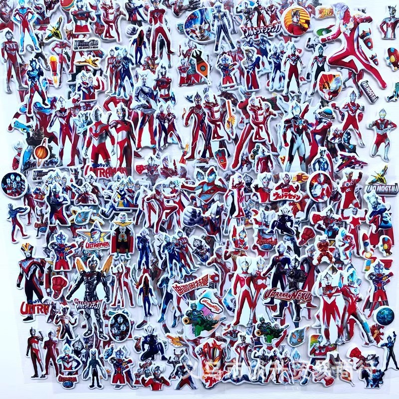 Laptop Accessories Kids - 10st Cartoon Ultraman 3D Bubble Stickers
