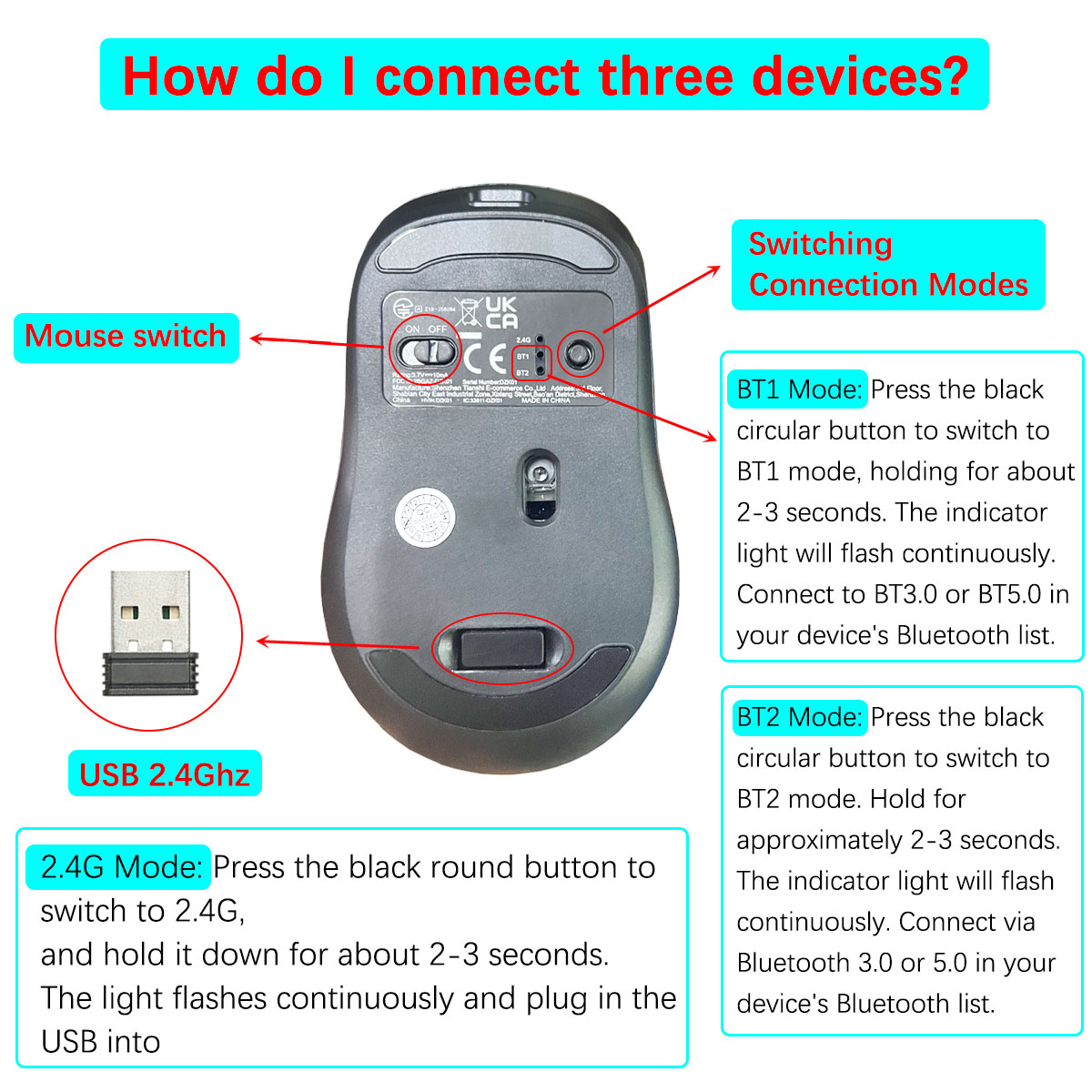 Draadloze muis met USB 2,4 Ghz - Mini Wireless Mouse recensie en prijs