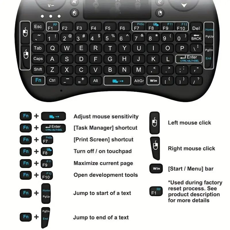 Mini draadloos toetsenbord 2,4 - Mini Wireless Mouse recensie en prijs